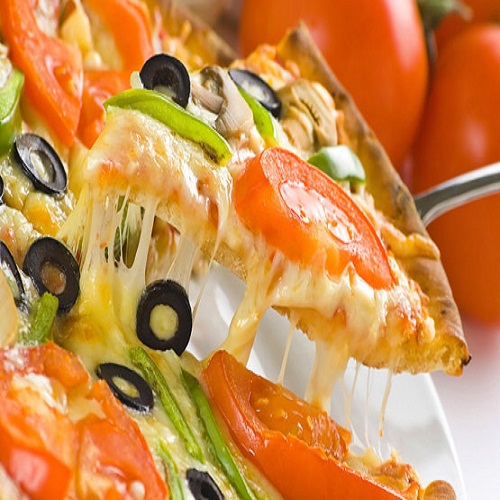 پیتزا تنوری سندباد خرم آباد homemade pizza with fresh tomato olive mushroom cheese isolated پیتزا تنوری سندباد خرم آباد