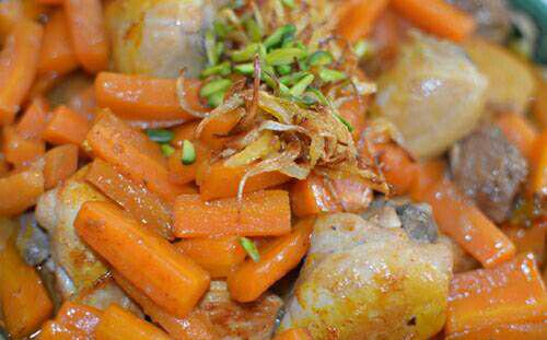 خورشت هویج و پسته سمنان خورشت هویج و پسته سمنان