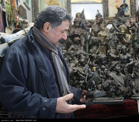 مجسمه  آرزوی مجسمه فروش تبریزی برای مشارکت در 'تبریز 2018'