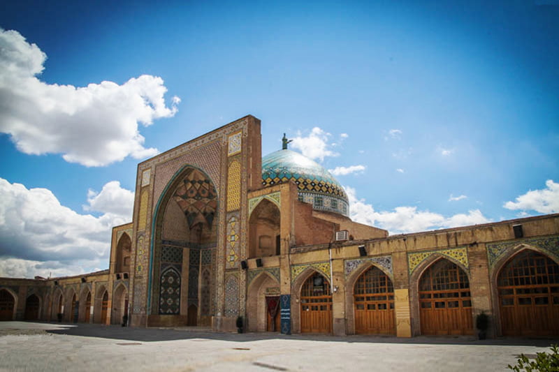 مرمت گنبد مسجد النبی (ص) قزوین آغاز شد قزوین مرمت گنبد مسجد النبی (ص) قزوین آغاز شد