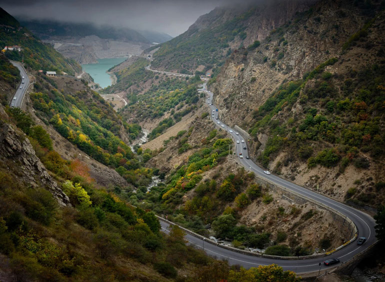 Chalus Road ; from Karaj to Chalus through mountains, rivers and forests Chalus Road ; from Karaj to Chalus through mountains, rivers and forests