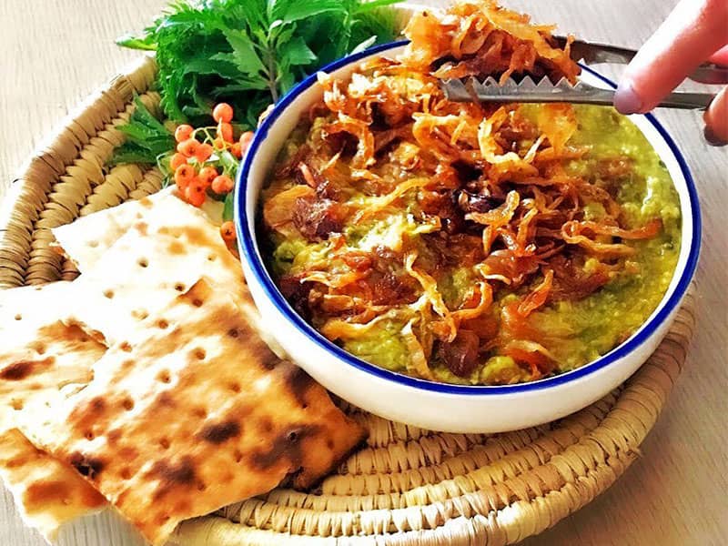 آش سبزی شیرازی
