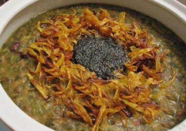 آش سبزی شیرازی