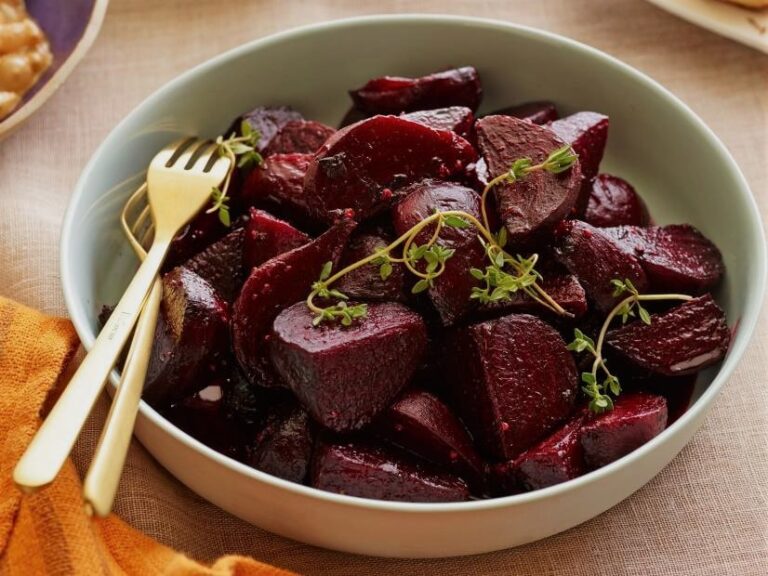 خوراک چغندر قند و لبوی خانگی 