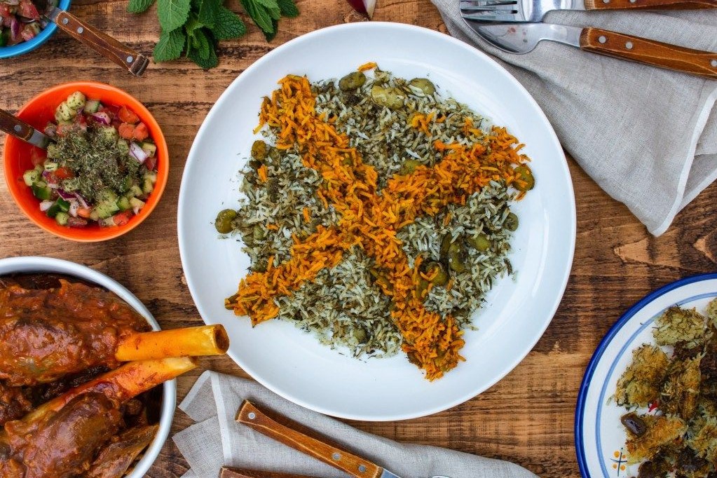 باقالی پلو با ماهیچه