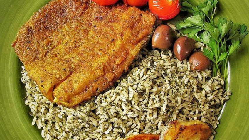 برنج و سبزیجات