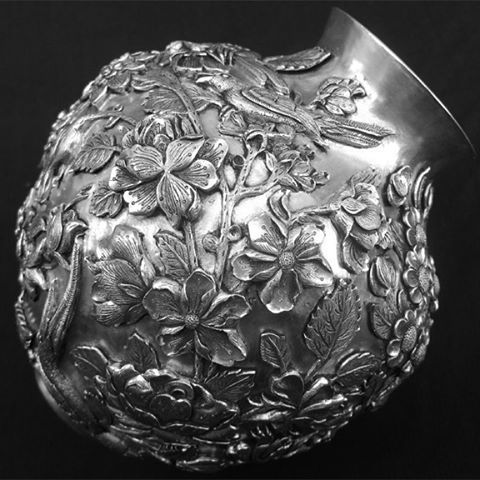 قلمزنی روی نقره