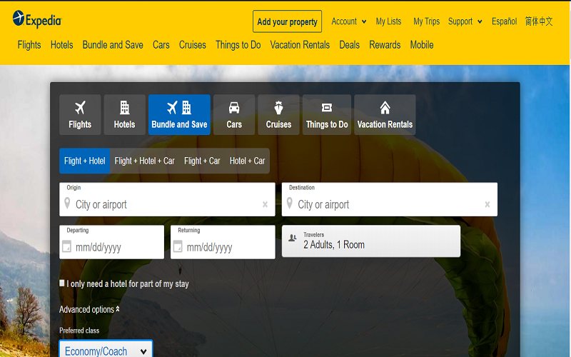 سایت EXPEDIA.COM