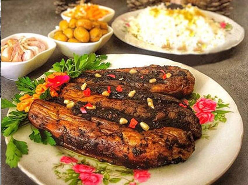 خورشت بادمجان کباب 