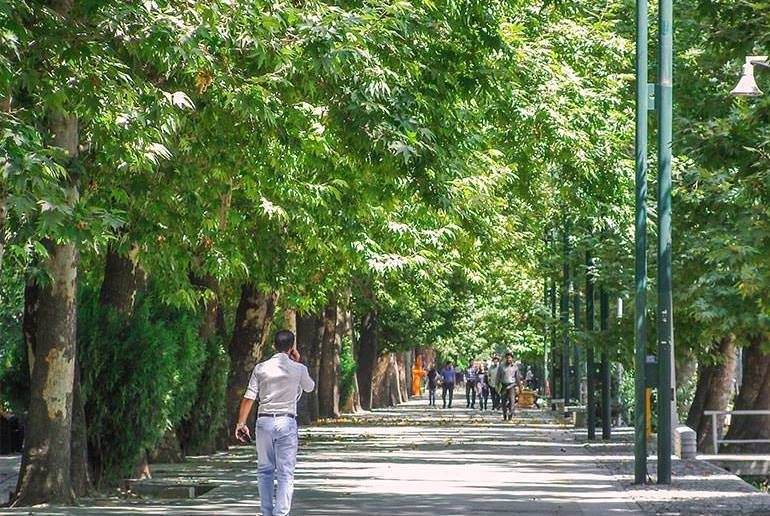 پیاده روی در تهران