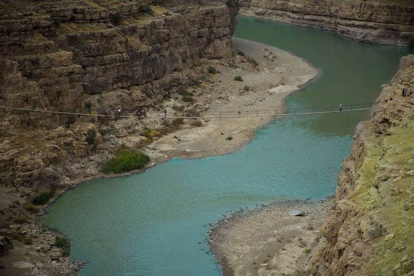 پل معلق دره خزینه 