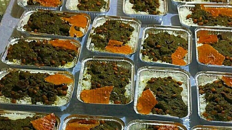 قورمه سبزی غذای نذری