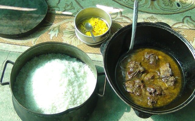 یخنی پلو درگز