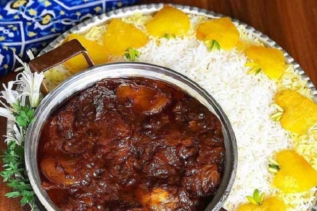 خورش به با رب انار