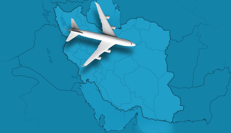 فاصله هوایی تهران با شهرهای مختلف ایران فاصله هوایی تهران با شهرهای مختلف ایران