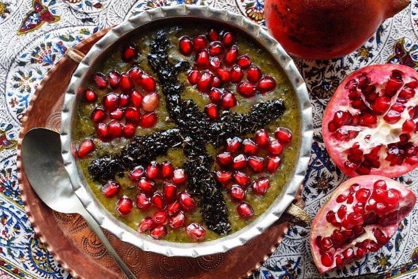 غذای ایرانی با انار