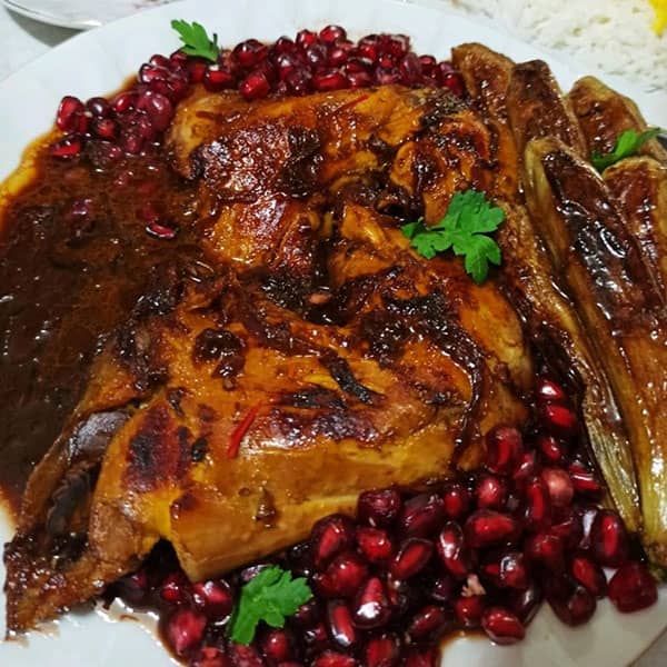 غذای ایرانی با انار