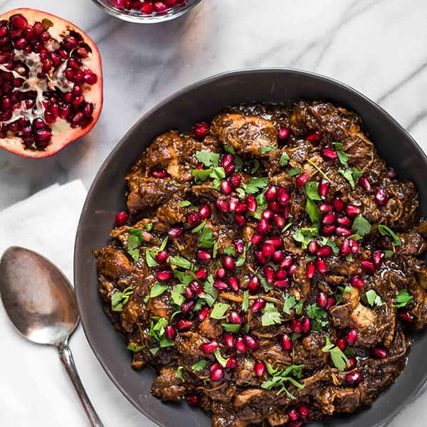 غذای ایرانی با انار