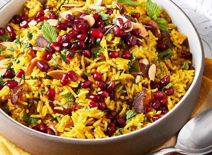 غذای ایرانی با انار