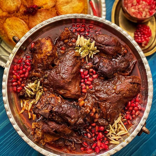 غذای ایرانی با انار