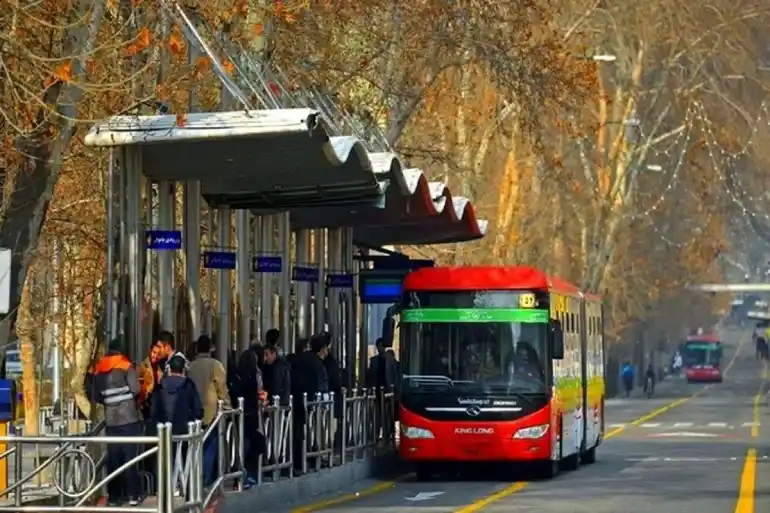نقشه جدید BRT تهران 1404 نقشه جدید BRT تهران 1404